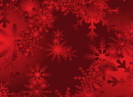 Red Gradient Snow Design