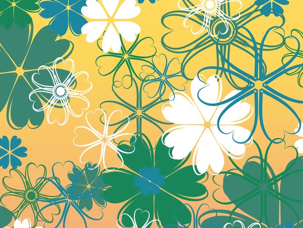 Floral Backdrop Vector Graphics