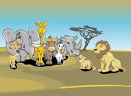 African Animals Cartoons