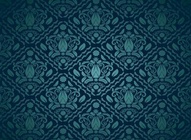Blue Ornate Vector Pattern