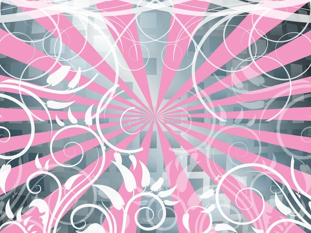 Abstract Flowers Vector Background