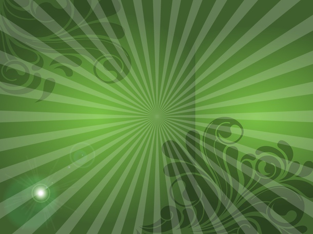 Green Scrolls Background