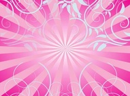 Pink Swirls and Rays