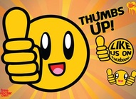 Thumbs Up  Like Us Graphic