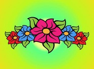Floral Band Vector
