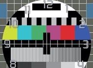 TV Test Signal Clock Face
