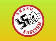 No Fascism Vector Emblem