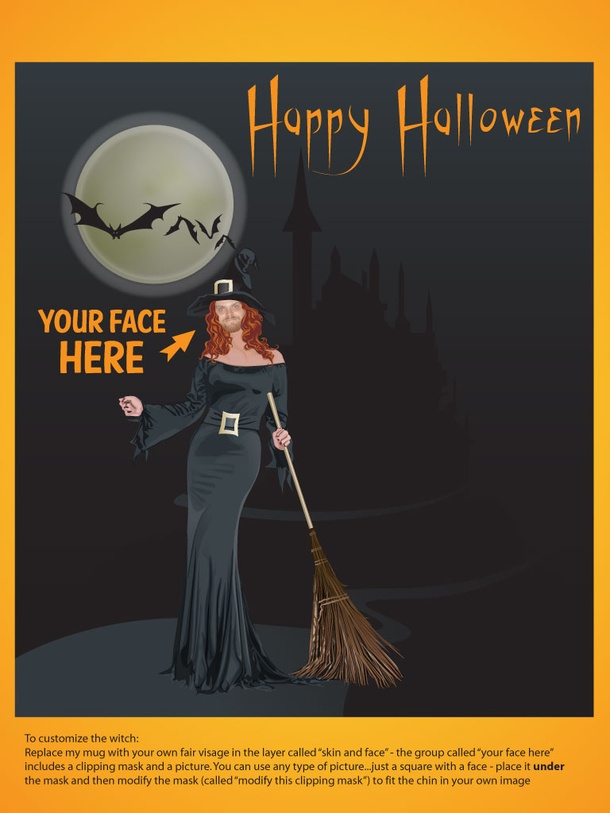 Fun Halloween Card Template