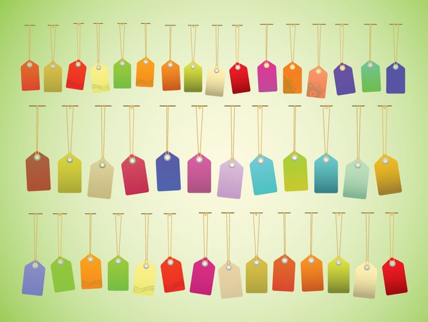 Colorful Hang Tags