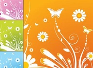 Butterfly Floral Tiles