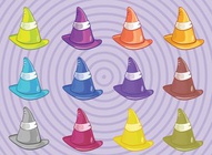 Colorful Witches Hats