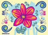 Blooming Vector Flower