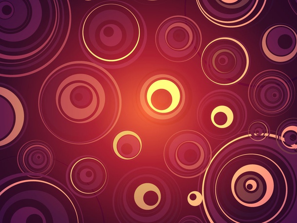Seventies Circles Background