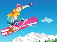 Snowboarding Cartoon