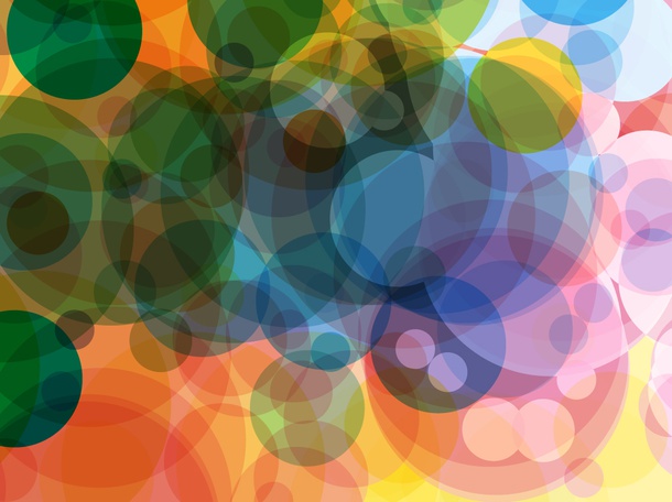 Colorful Circles Vector Layout