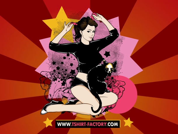 Pin Up Girl Vector