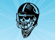 American Football Skull Logo