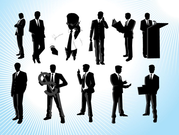 Modern Businessman Vectors