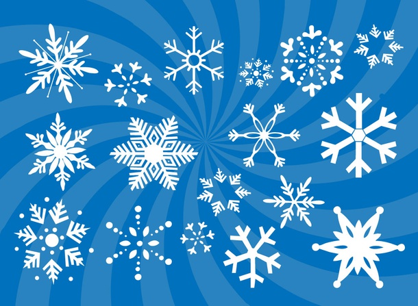 Snowflakes Vectors Set