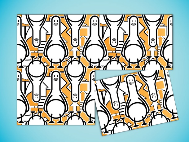 Cartoon Duck Pattern