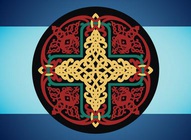 Antique Russian Cross Vector