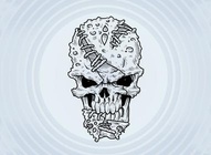 Grunge Skull Graphic