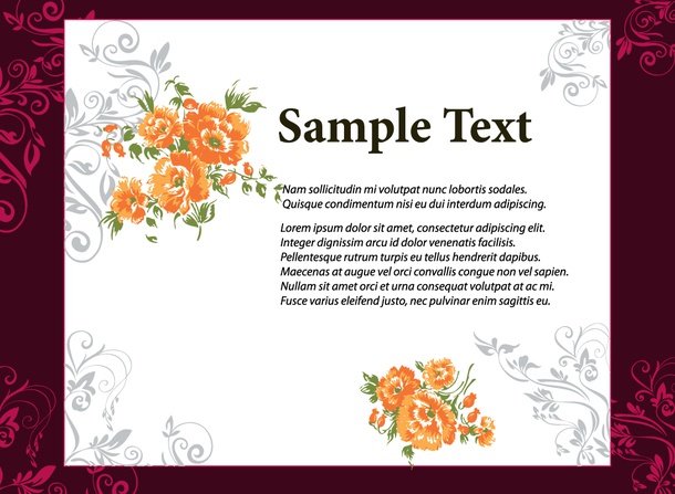 Floral Vector Invitation