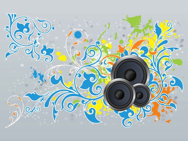 Colorful Music Vector