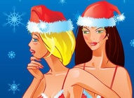 Santa Bikini Girls