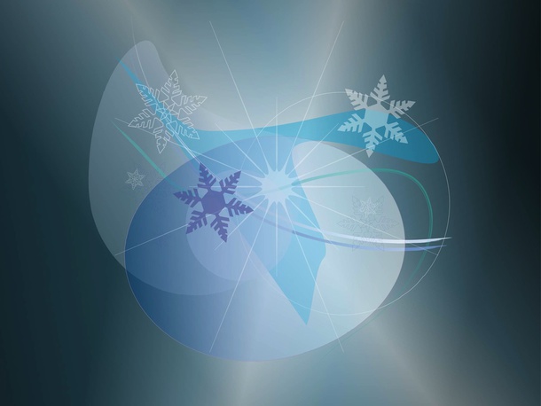 Abstract Snow Graphics