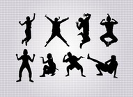 Street Dance Vector Silhouettes