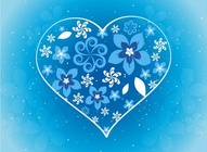 Winter Flower Heart