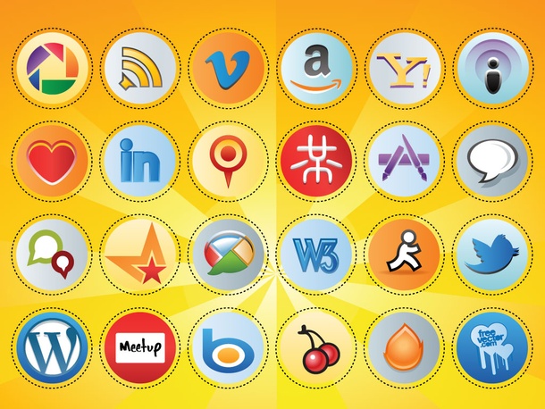 Social Media Button Set