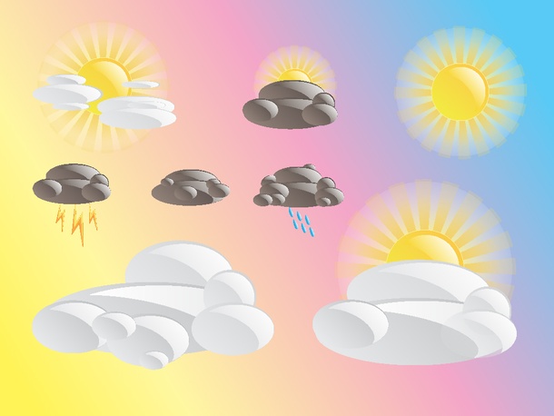 Weather Cartoon Icons