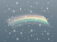 Snow And Rainbow