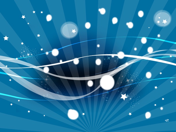 Blue Space Vector Background