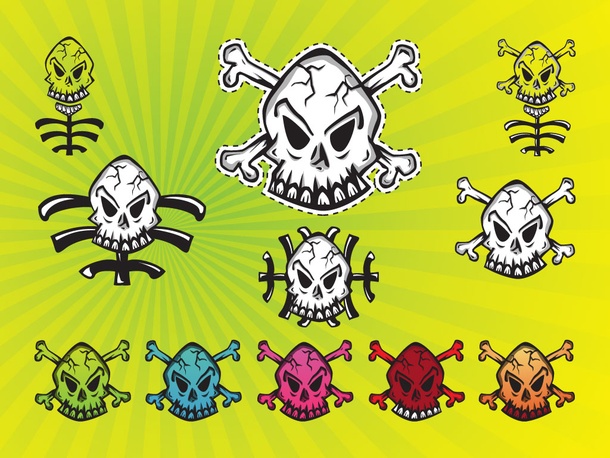 Skull Graphic Set