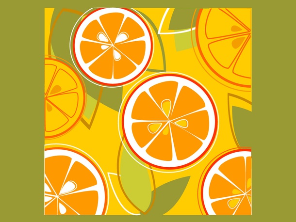 Orange Fruit Pattern