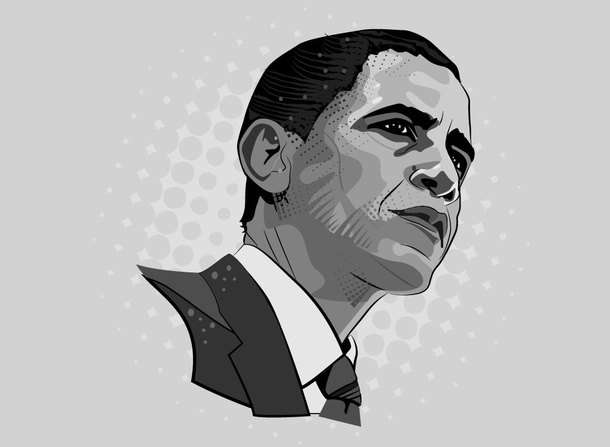 Obama Vector Bust