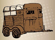 Horse Trailer Illustration