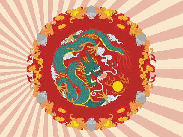 Oriental Dragon Design