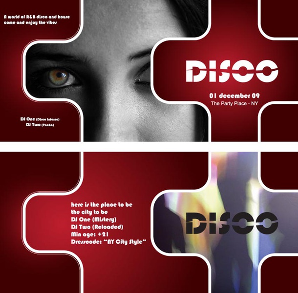 Disco Flyer Layout