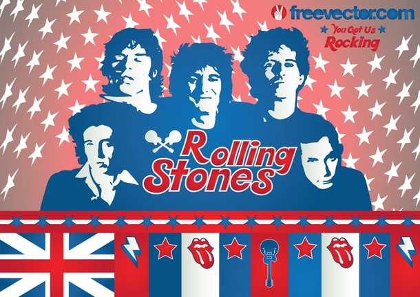 Rolling Stones Vector Illustration