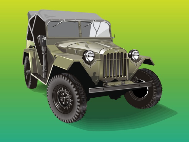 Army Jeep Render