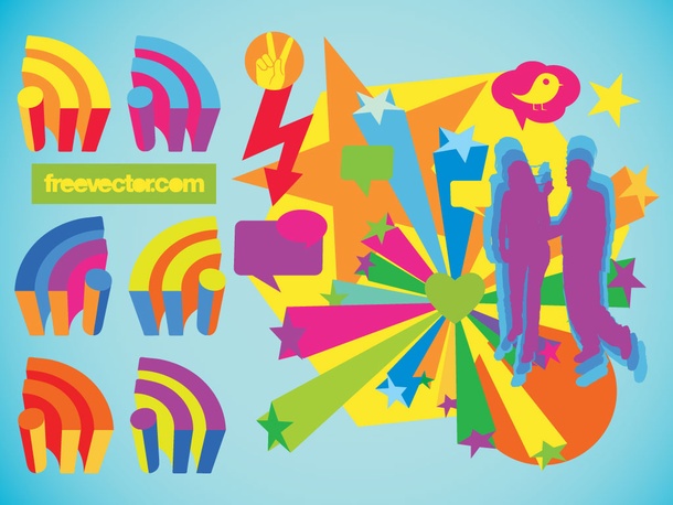 Colorful Communication Vectors