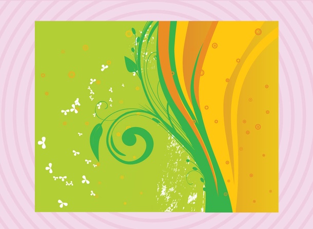 Abstract Floral Background