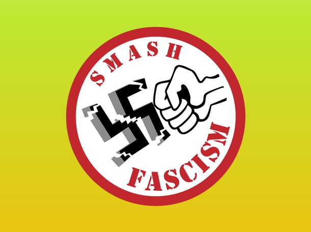 No Fascism Vector Emblem