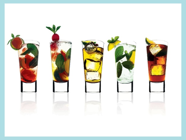 Cocktail Glasses Wallpaper