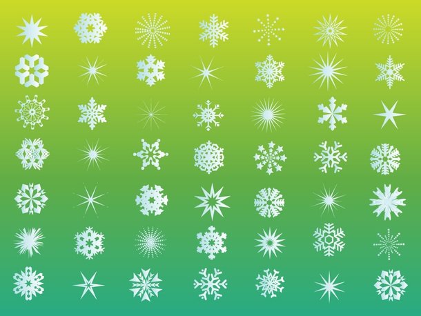 Snowflake Vector Shapes