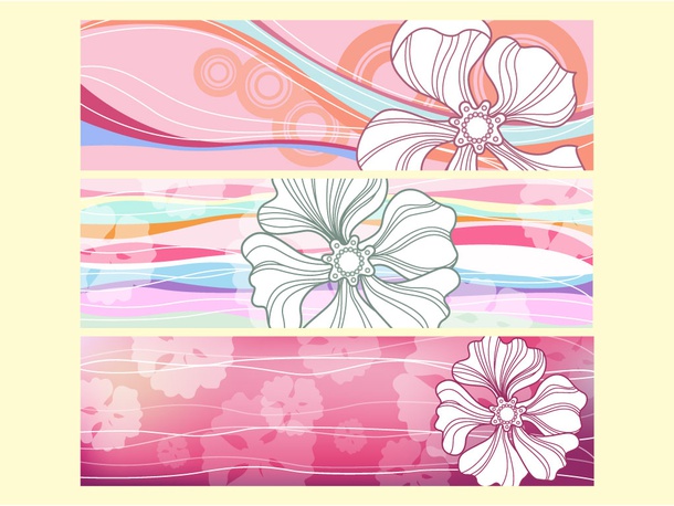 Flower Banner Backgrounds